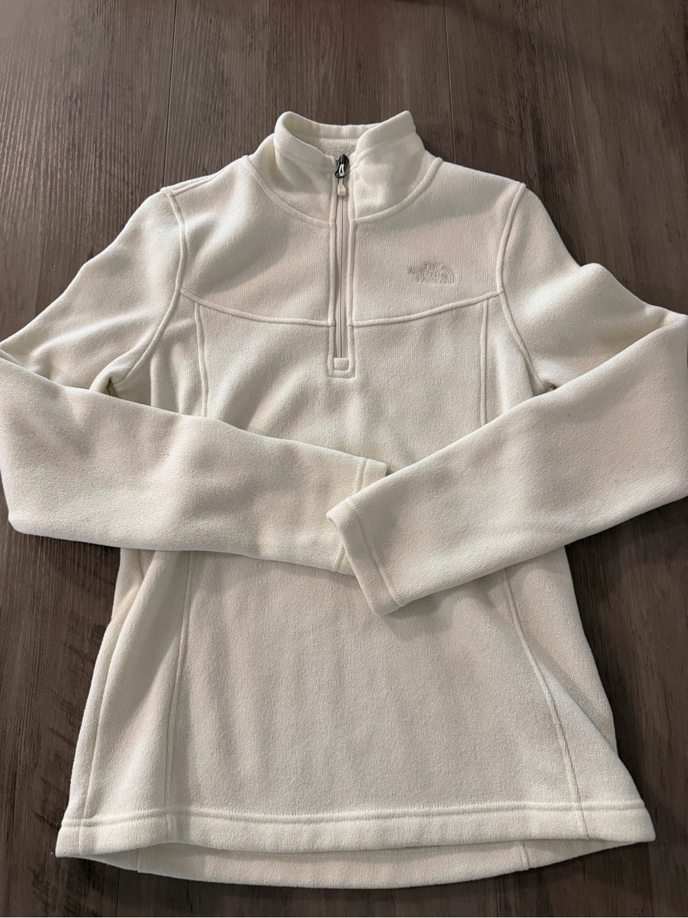 The North Face Women's Cream Zip-Up Sweater